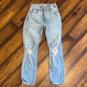 NWOT Abercrombie & Fitch Light Blue Straight Leg Jeans